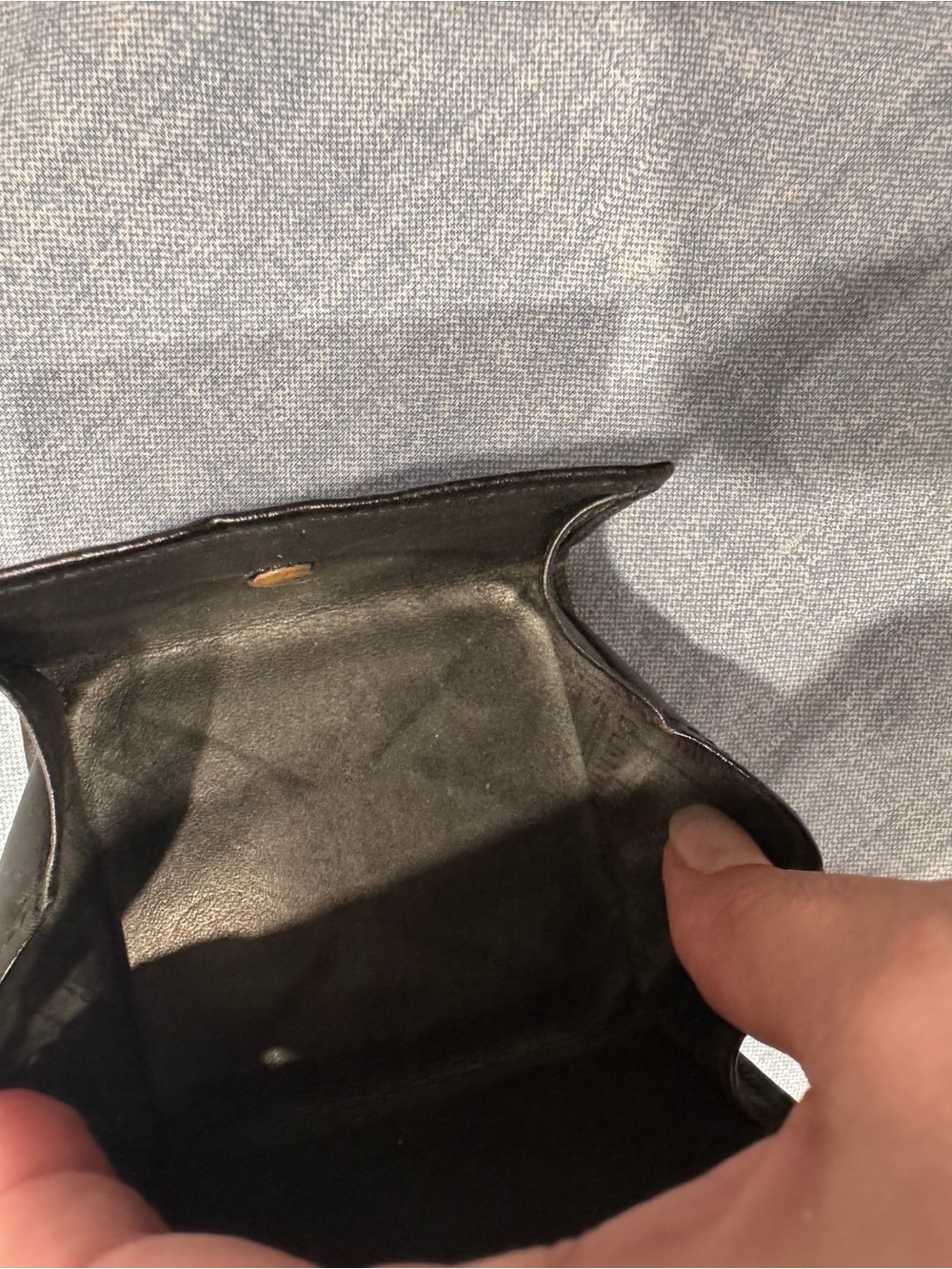 Dunhill Black Leather Coin Wallet - Picture 6 of 12